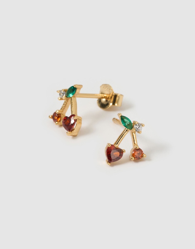 Arms Of Eve - Cherry Bomb Stud Earrings