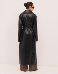 Calli - Nicholas Leather Look Trench Coat