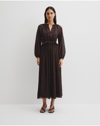Country Road - Print Midi Dress