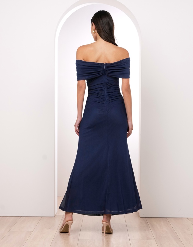 Pilgrim - Xyla Off Shoulder Mesh Gown