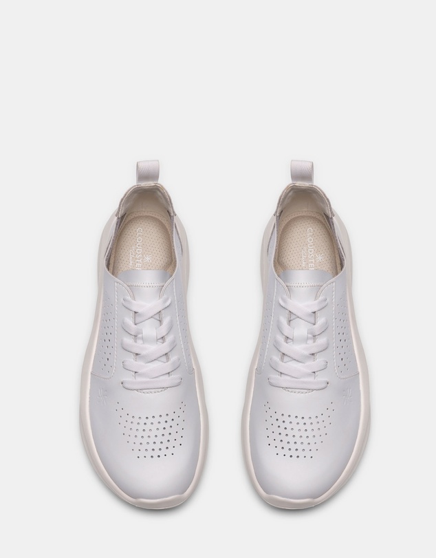 Clarks - Solevana Style (W) White Leather
