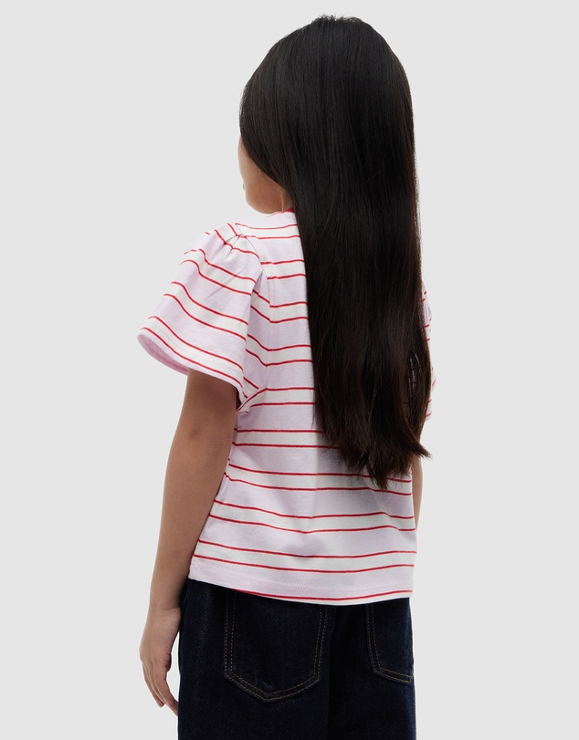 Tommy Hilfiger - Girls Stripe Relaxed Jersey Crew Neck Top - Kids