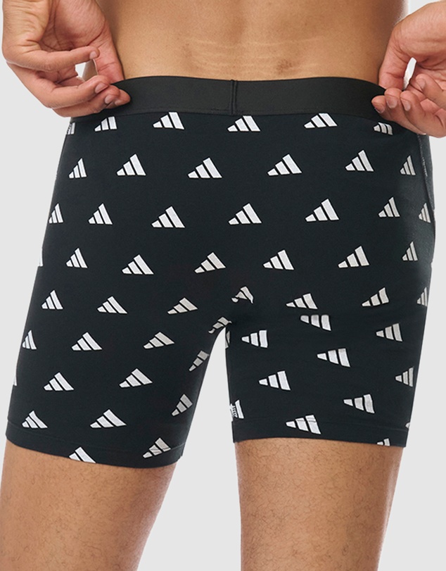 adidas Sportswear - 3 Pack Active Flex Cotton Boxer Brief Underwear