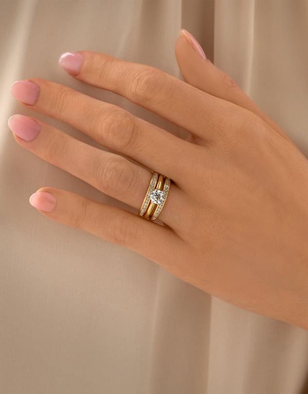 Michael Hill - Evermore Enhancer Ring with 0.40 Carat TW Diamonds in 14kt Yellow Gold
