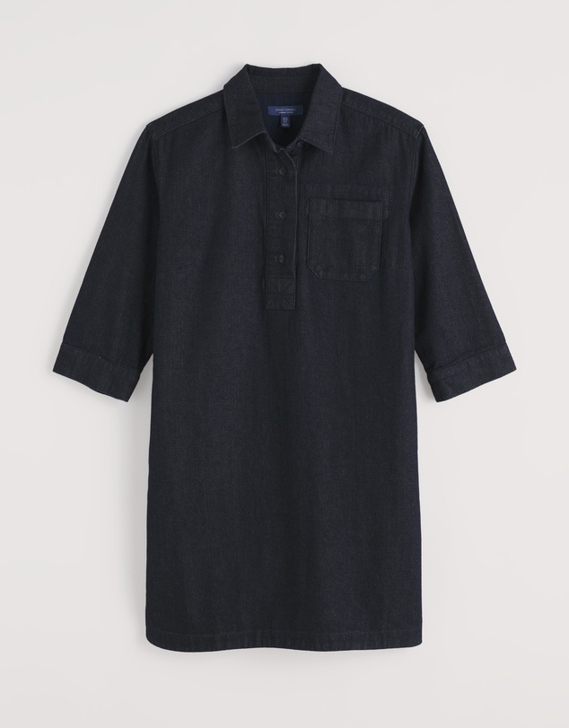Seasalt - Seasalt Cornwall Navy Guidebook Denim Shirt Dress