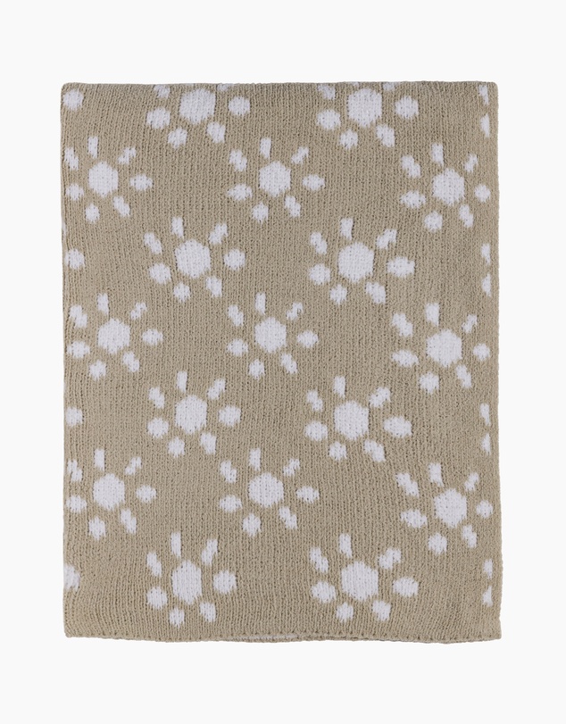 Living Textiles - Chenille Blanket - Sunflower Taupe