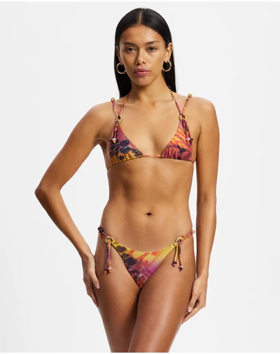 Jaded London - Triangle Bikini Top With Beaded Trims