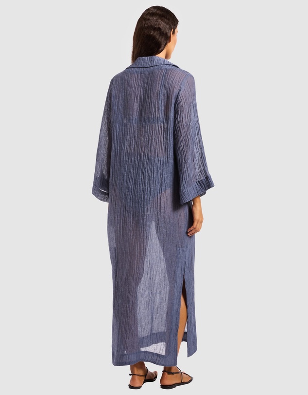 JETS - Wave Gauze Sheer Full Length Cover Up