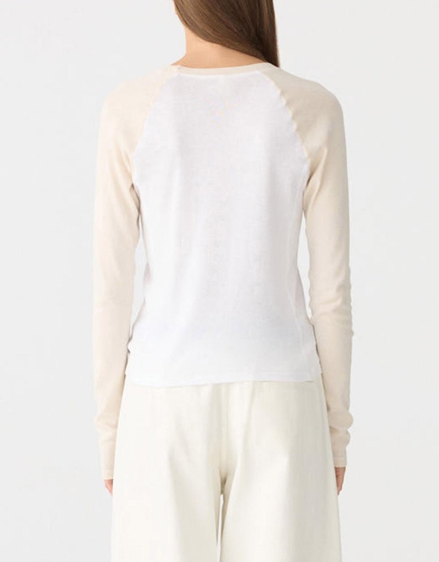Bassike - Paneled Rib LS Baby T-Shirt