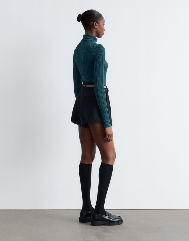 & Other Stories - Rib-Knit Lurex Turtleneck