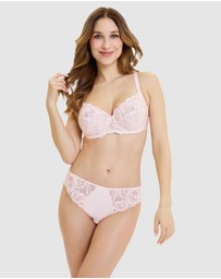 Sans Complexe - Carla Satin Microfibre & Lace Bikini Brief