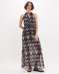 Amelius - Noreen Halter Maxi Dress