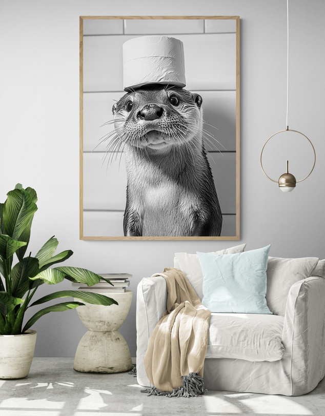 Inka Arthouse - Whimsical Otter Art Print