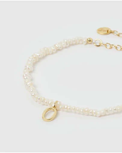 Miz Casa and Co - Pearl Letter O Bracelet