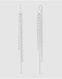 Elli Jewelry - Earring Hanger Chain Look 925 Sterling Silver