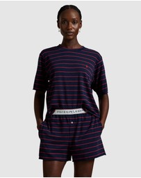 Polo Ralph Lauren - Club Terry Striped Cotton Tee & Boxer Short Pyjama Set