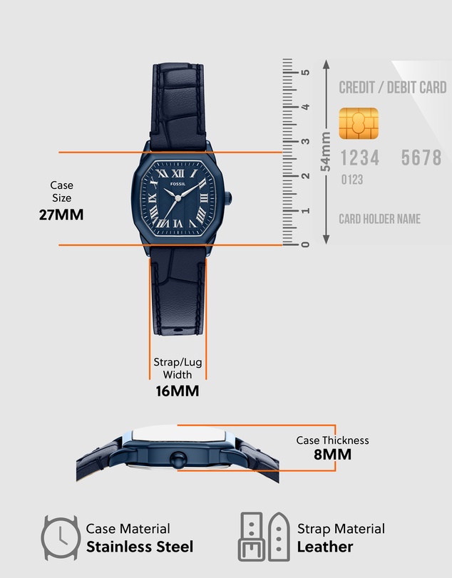 Fossil - Harlow Blue Analogue Watch
