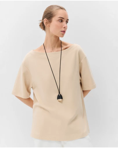 UNISON - Relaxed Off Shoulder Tee