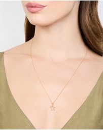 Lovisa - Gold Plated Sterling Silver Starfish Freshwater Pearl Chain Necklace