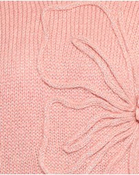 Petal & Pup - Addie Tonal Flower Knit Sweater - Pink