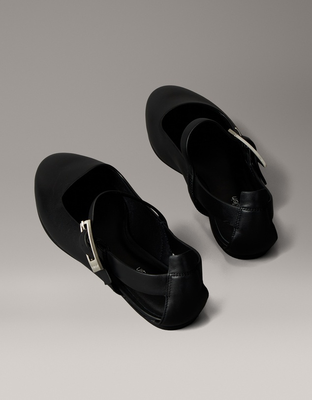 Calvin Klein - Leather Airfit Cushioned Ballerinas