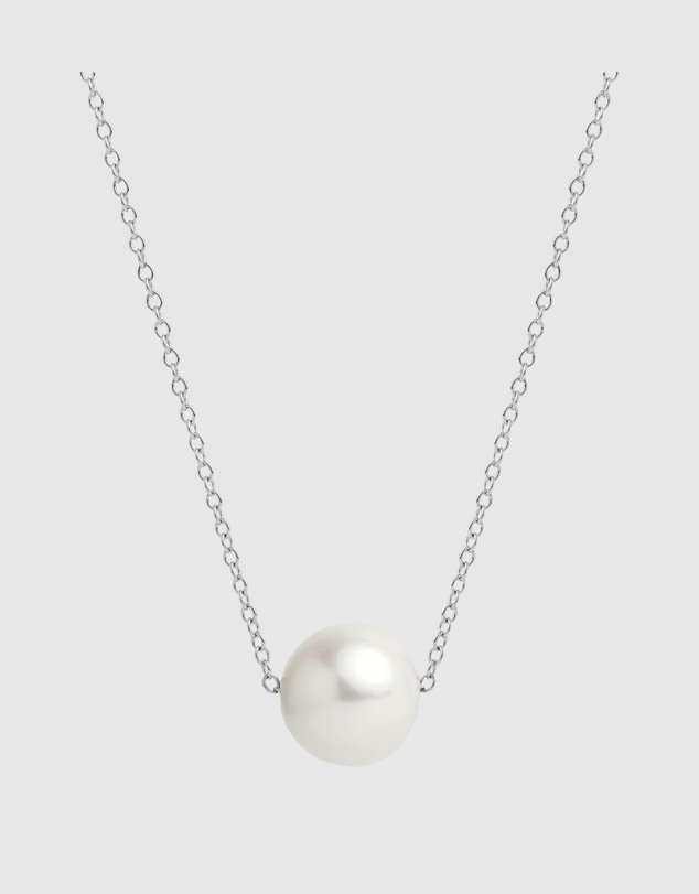 Najo - Whirlpool Silver Pearl Necklace