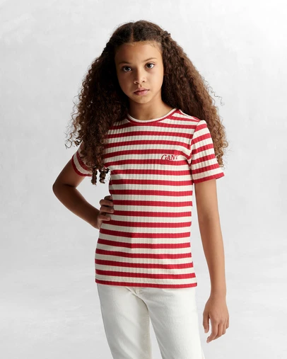 Gant - Textured Stripe Tee