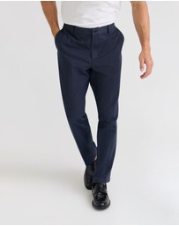 Oxford - Marlo Herringbone Cotton Trousers