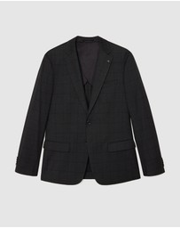 Politix - Windowpane Check Tailored Jacket