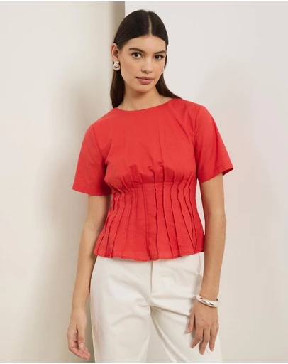 Atmos&Here - Maya Pin Tuck Top