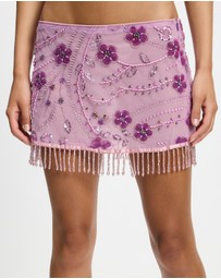 Jaded London - Flower Ellora Mini Skirt