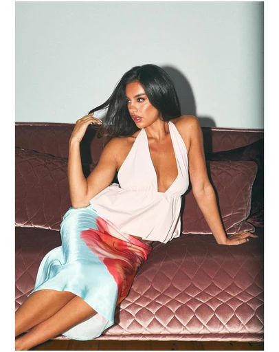 Alice In The Eve - Bethany Bubble Halter Top