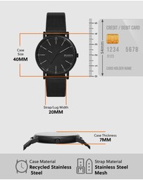 Skagen - Signatur Black Analogue Watch SKW6579