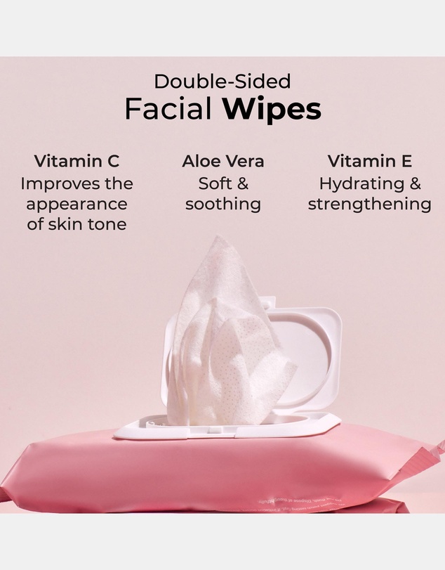 MCoBeauty - 25-Pack Everyday Double-Sided Facial Wipes