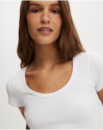 Cotton On - Everyday Smooth Scoop Neck Tee