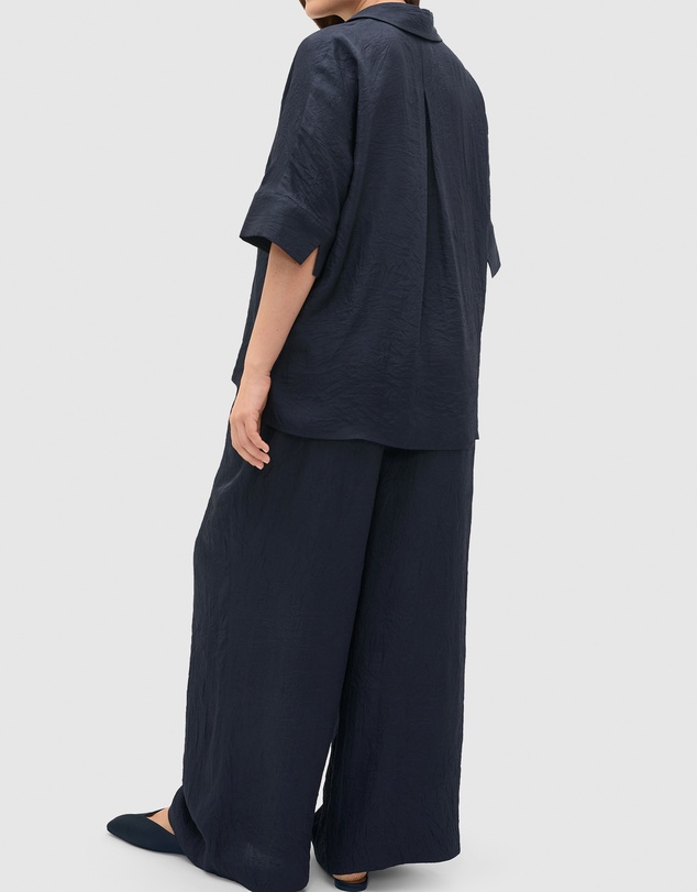 Seed Heritage - Textured Satin Collared Popover