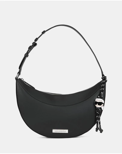 Karl Lagerfeld - Ikon Smooth Halfmoon Shoulder Bag