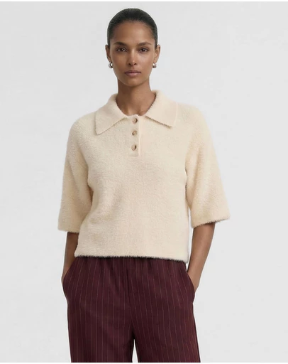 Staple the Label - Celine Polo Knit Top