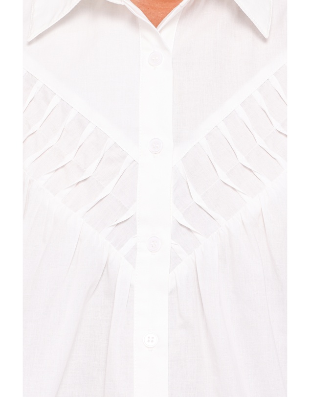Petal & Pup - Watson Lace Inset Shirt - White