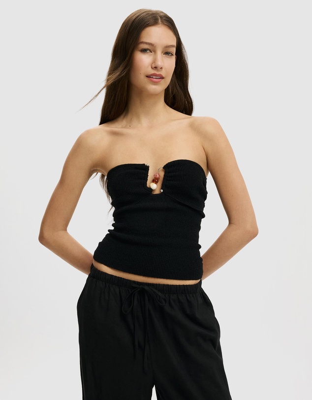 Cotton On - Metal Trim Knit Bandeau