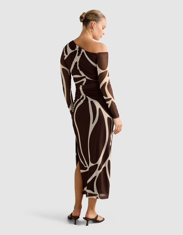 Forever New - Gemma Tipped Shoulder Midi Dress