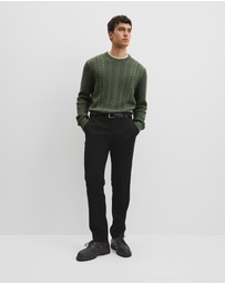Country Road - Australian Good Earth Cotton Cable Crew Neck Knit