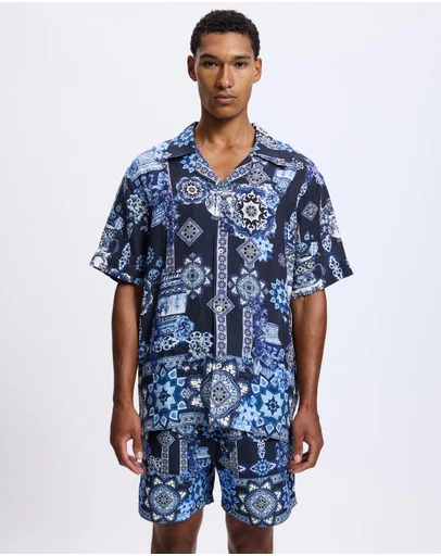 Camilla - Short Sleeve Cabana Shirt