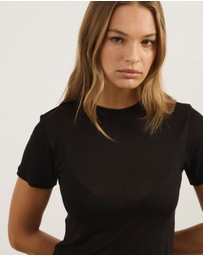Atmos&Here - Wool Blend Short Sleeve T-Shirt