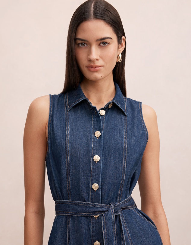 Forever New - Hailey Halter Neck Denim Dress