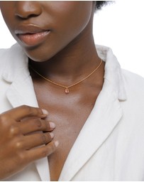Elli Jewelry - Necklace Choker Crystal Oval 925 Sterling Silver Gold-Plated