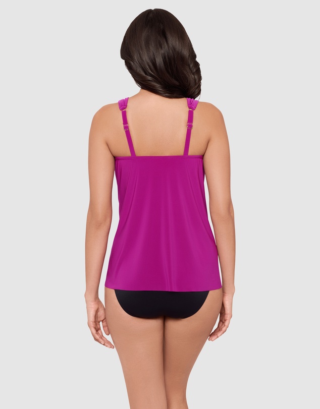 Miraclesuit Swimwear  - Dazzle Underwired Draped Tankini Top