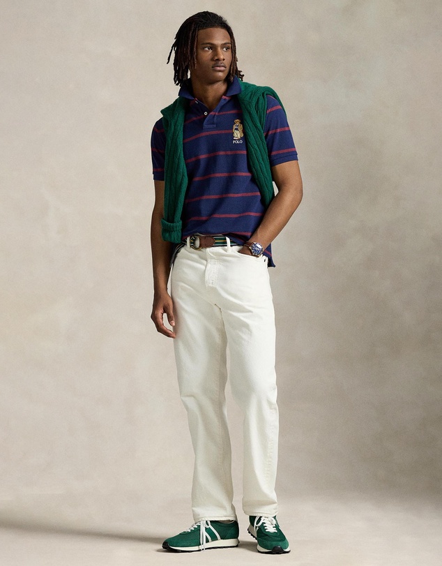 Polo Ralph Lauren - Custom Slim Fit Bear Mesh Polo Shirt