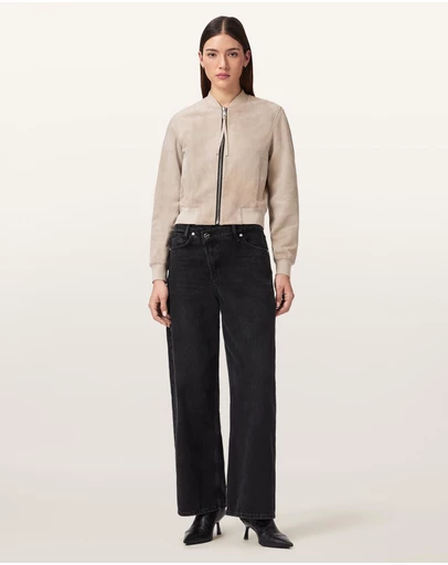 AllSaints - Orten Suede Bomber