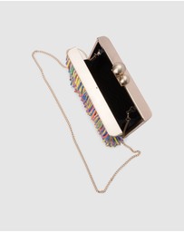Olga Berg - Carlita Carnivale Fringed Clutch
